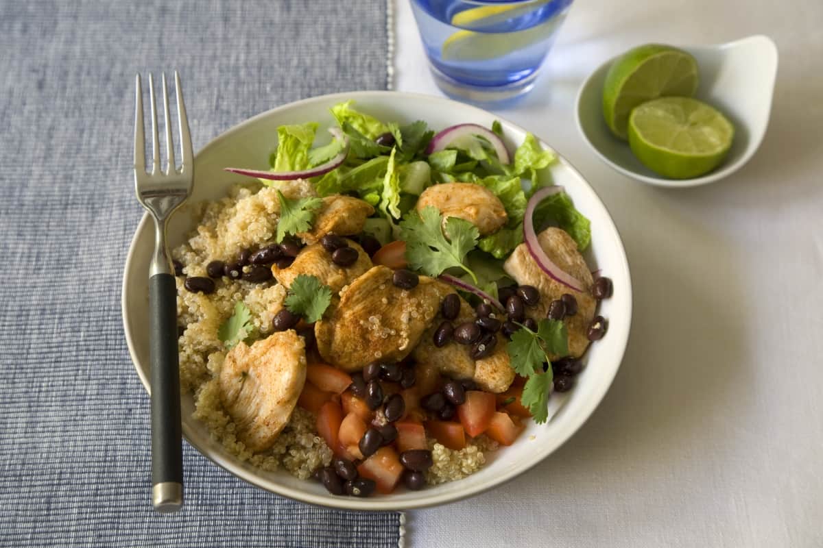 Easy Chicken Burrito Bowl Recipe — Registered Dietitian Columbia SC -  Rachael Hartley Nutrition