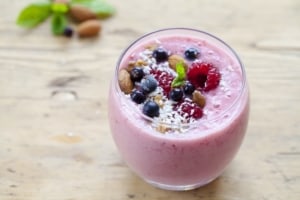 frozen raspberry shake