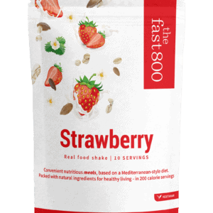 The Fast 800 vegan strawberry shake