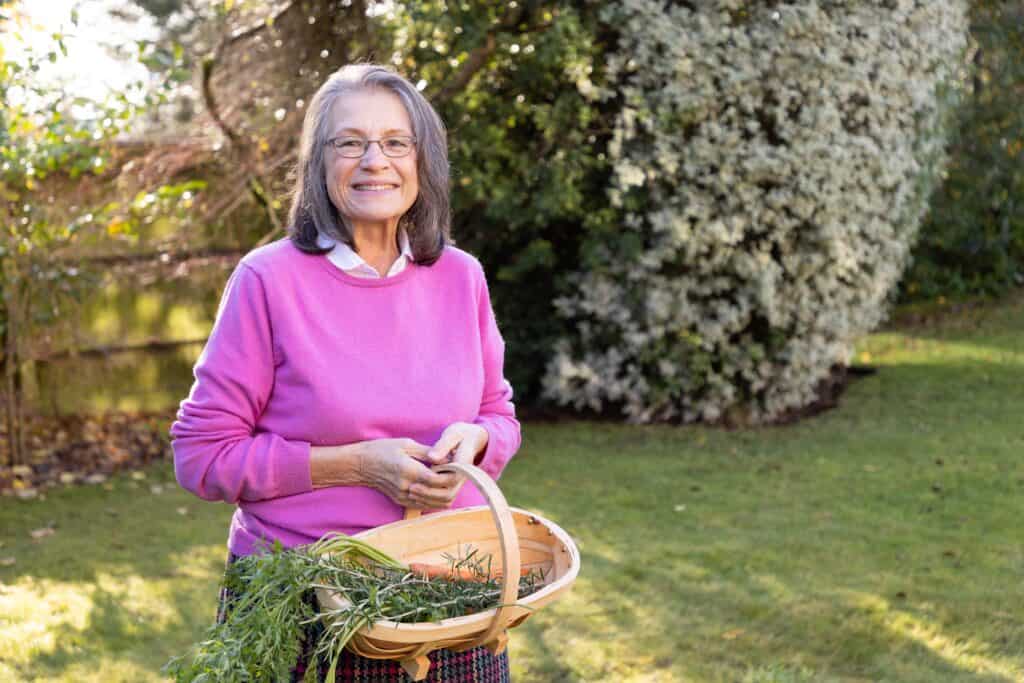 Image of Jan gardening