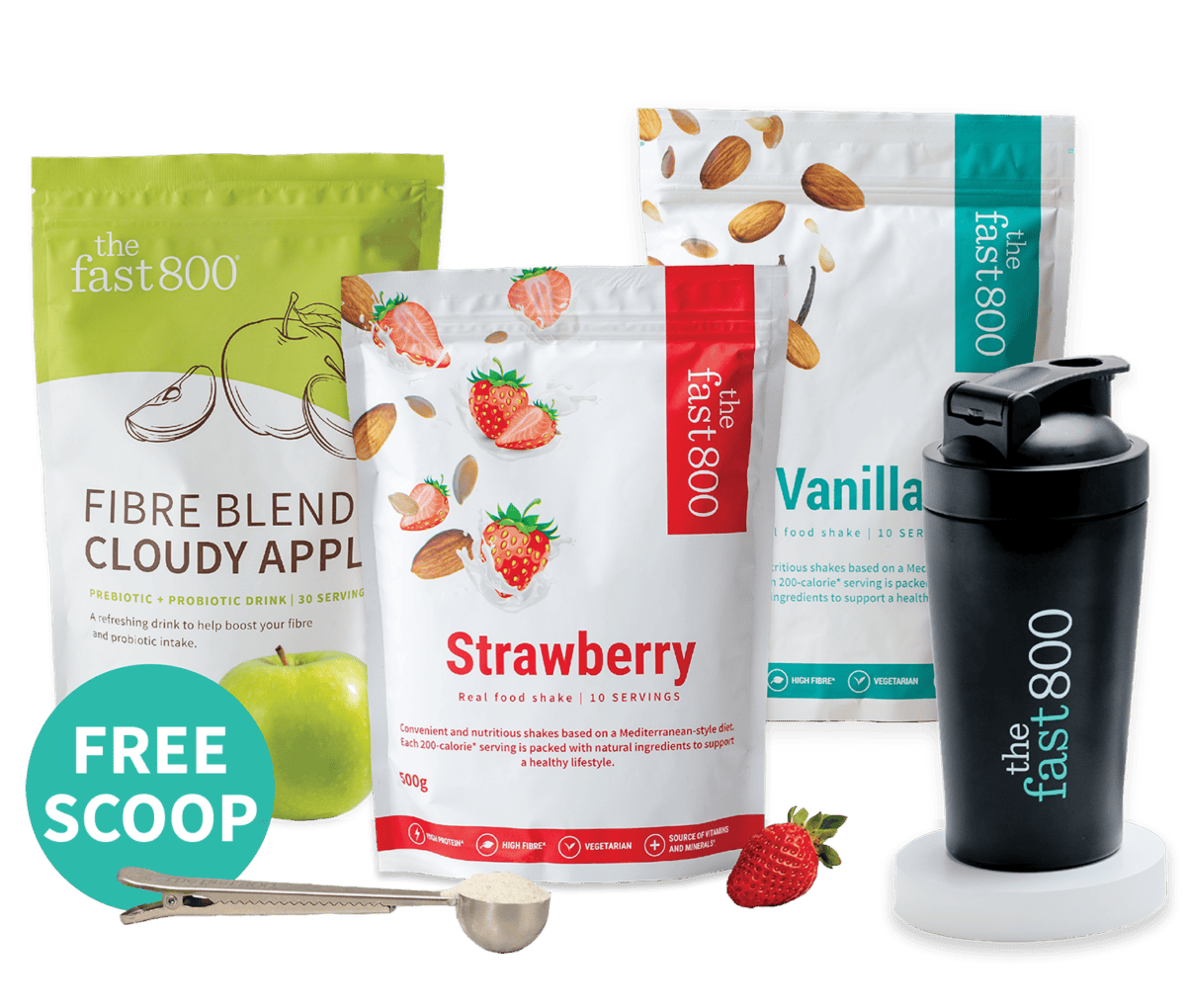 The Fast 800 Weight Loss Support Starter Bundle with free scoop