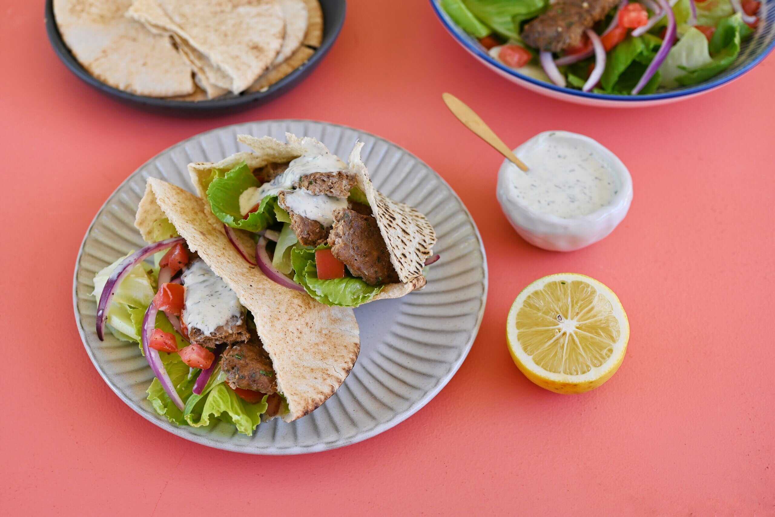 Healthy lamb kebab