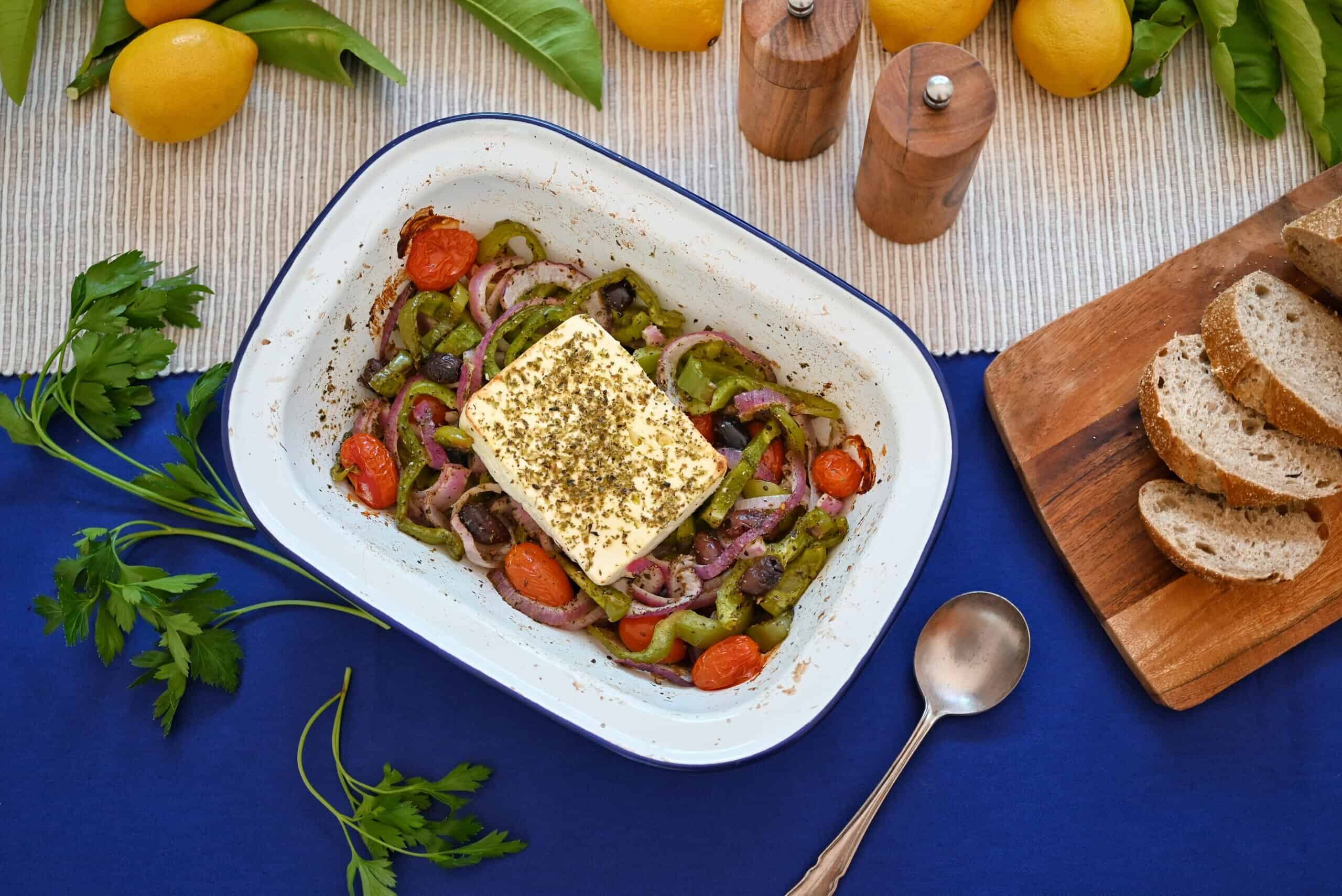 One-tray recipe Baked Feta